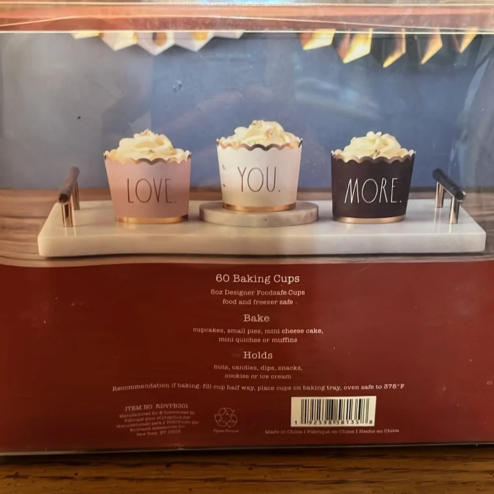 Rae Dunn 60piece‎ baking cups, NWOT